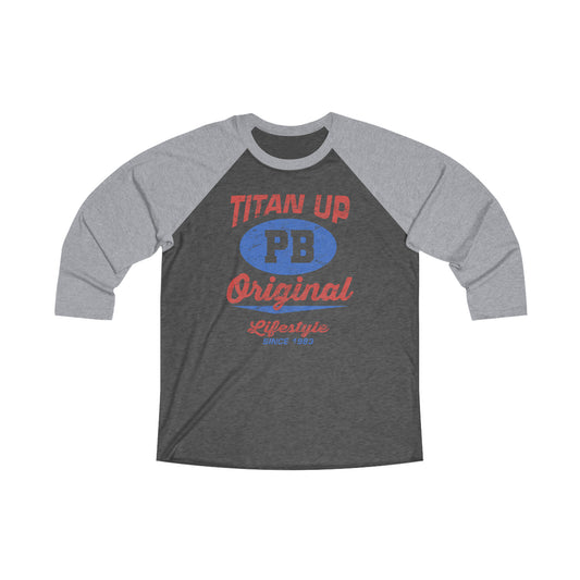 Titan Up 3\4 Raglan Tee Red/Blue